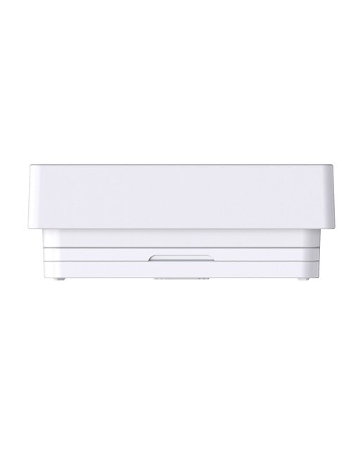 Reloj despertador Inves E0558WST2H2-V3 con indicador de temperatura interior y exterior, blanco Blanco-6