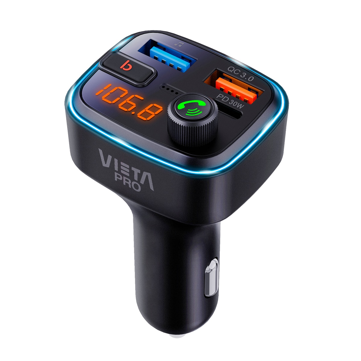 Imagen 0 de Transmisor Bluetooth para coche Vieta Pro Attach 2. Audio y llamadas en el coche, fácil y compacto.