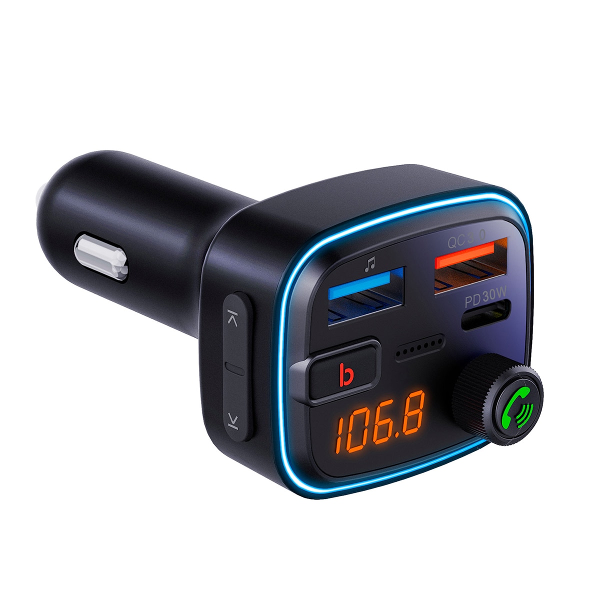 Transmisor Bluetooth para coche Vieta Pro Attach 2. Audio y llamadas en el coche, fácil y compacto. Negro-4