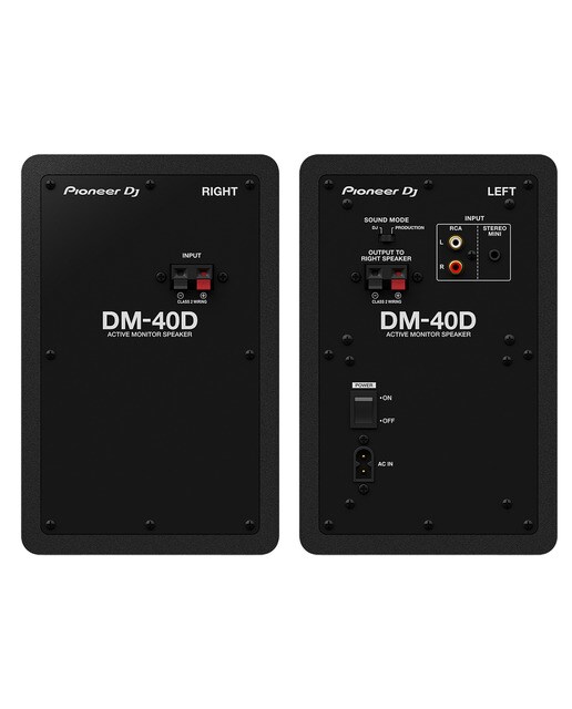 Altavoces activos Pioneer DJ DM-40D de 4" (Negro) Negro-3