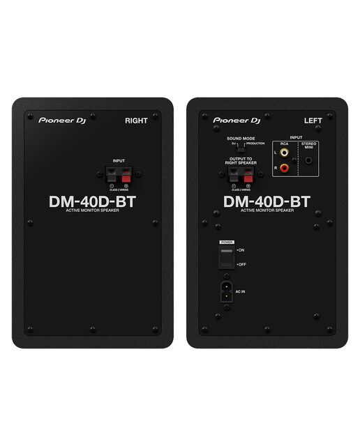 Altavoces activos Pioneer DJ DM-40D-BT de 4" con Bluetooth (Negro) Negro-3