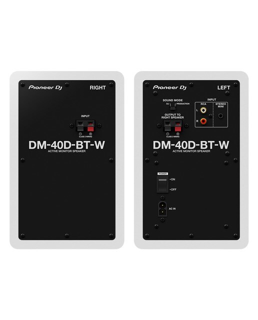 Altavoces activos Pioneer DJ DM-40D-BT-W de 4" con Bluetooth (Blanco) Blanco-3