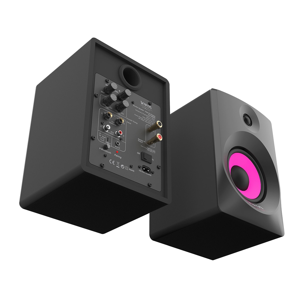 Altavoces estéreo Bluetooth Vieta DJ Eclipse - Negro Negro-2