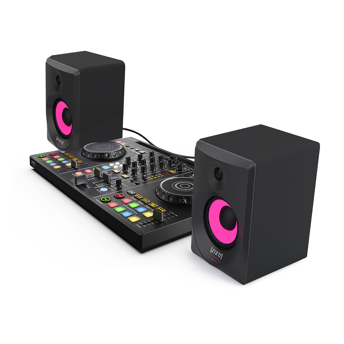 Altavoces estéreo Bluetooth Vieta DJ Eclipse - Negro Negro-4
