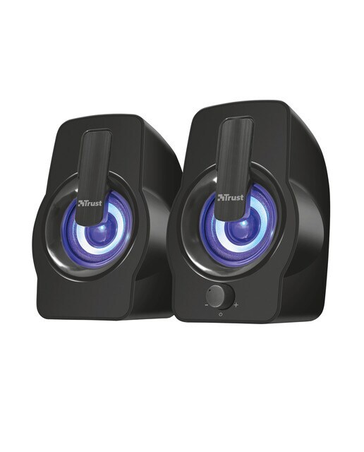 Altavoces Trust Gemi RGB Compact 2.0 con iluminación LED para PC
