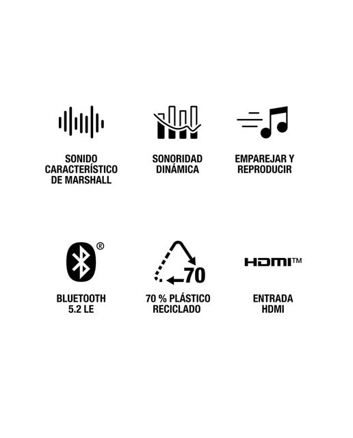 Altavoz Marshall Woburn III Bluetooth Negro-10