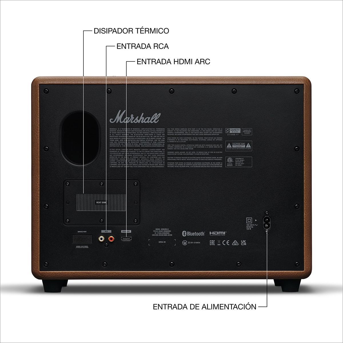 Altavoz Marshall Woburn III Bluetooth - Marrón Marrón-7