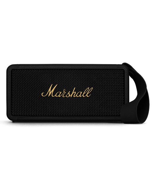 Coluna Portátil Bluetooth Marshall Middleton - Black & Brass Preto-2