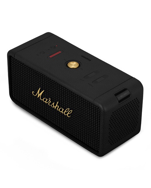 Coluna Portátil Bluetooth Marshall Middleton - Black & Brass Preto-3