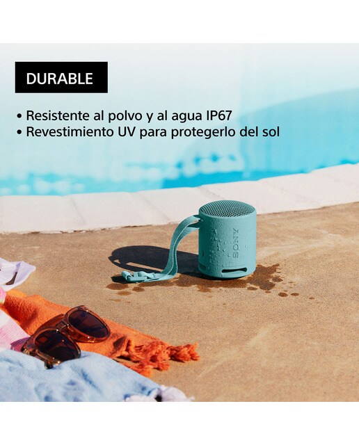 Altavoz Bluetooth portátil Sony SRS-XB100, compacto y potente, 16 horas de batería, resistente al agua y al polvo IP67. Ecológico. Naranja. - Naranja Naranja-6