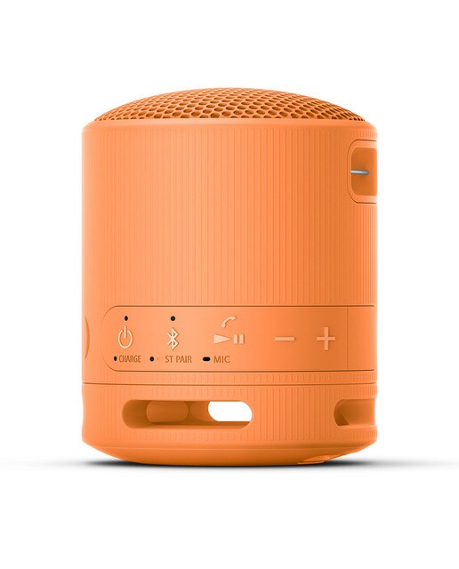 Altavoz Bluetooth portátil Sony SRS-XB100, compacto y potente, 16 horas de batería, resistente al agua y al polvo IP67. Ecológico. Naranja. - Naranja Naranja-9