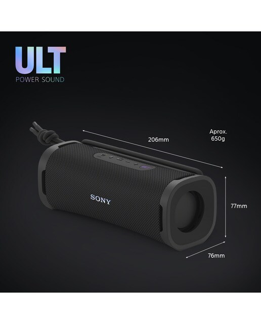 Altavoz portátil Sony ULT FIELD 1 con ULT POWER SOUND, IP67, resistente al agua, al polvo y a los golpes, 12h de batería, llamadas nítidas - Negro Negro-9