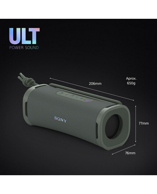 Altavoz portátil Sony ULT FIELD 1 con ULT POWER SOUND, IP67, resistente al agua, al polvo y a los golpes, 12h de batería, llamadas nítidas - Verde Bosque Verde Bosque-9