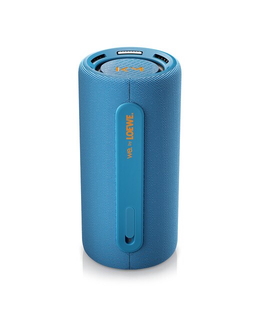 Altavoz portátil We. by LOEWE HEAR Pro Denim, Edición Limitada Kylian Mbappé Azul denim-3