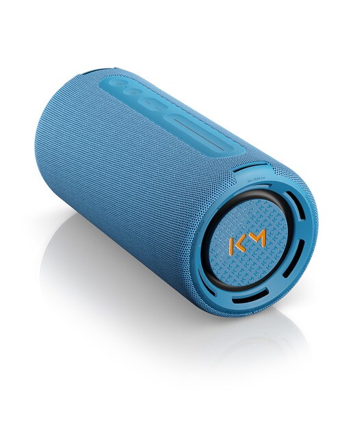 Altavoz portátil We. by LOEWE HEAR Pro Denim, Edición Limitada Kylian Mbappé Azul denim-4