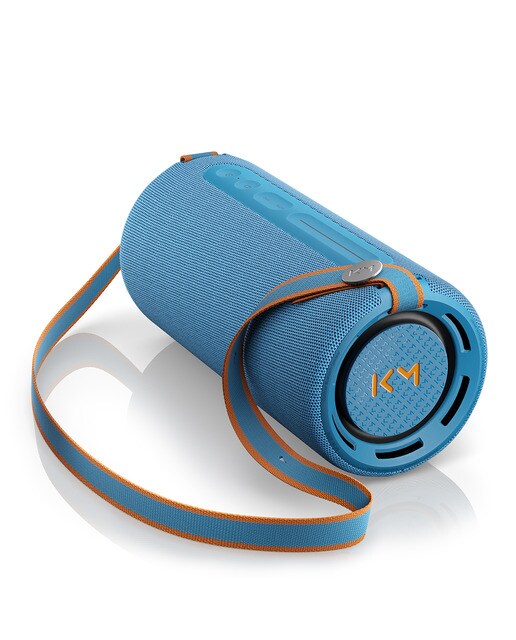 Altavoz portátil We. by LOEWE HEAR Pro Denim, Edición Limitada Kylian Mbappé Azul denim-7