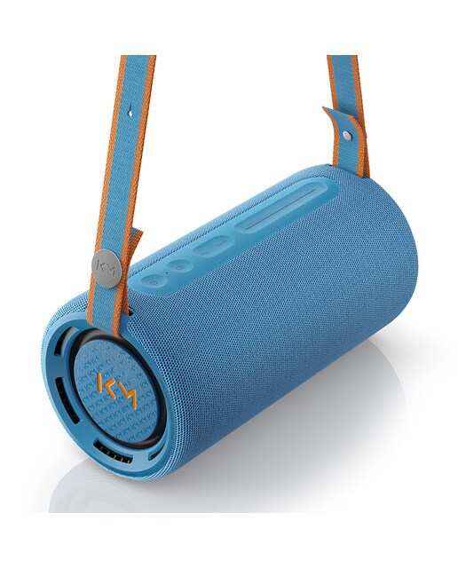 Altavoz portátil We. by LOEWE HEAR Pro Denim, Edición Limitada Kylian Mbappé Azul denim-8