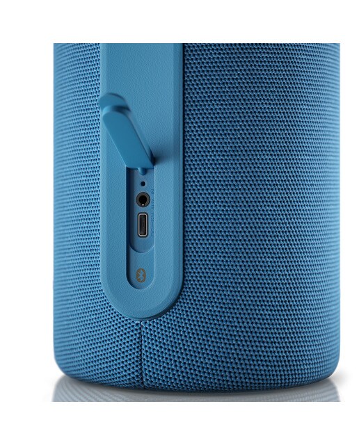Altavoz portátil We. by LOEWE HEAR Pro Denim, Edición Limitada Kylian Mbappé Azul denim-9