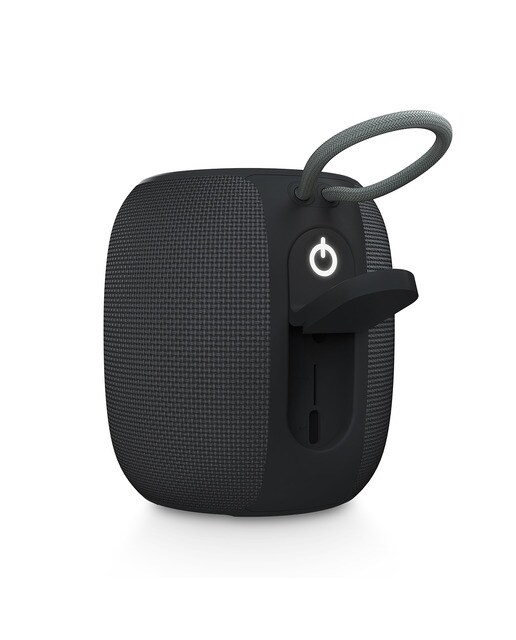 Altavoz portátil Energy Sistem Sunrise, Bluetooth 5.3, 18 horas de batería, IPX6, True Wireless, Plástico 100% reciclado y Luces LED Grafito-6
