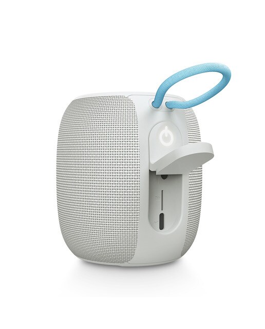 Altavoz portátil Energy Sistem Sunrise, Bluetooth 5.3, 18 horas de batería, IPX6, True Wireless, Plástico 100% reciclado y Luces LED - Blanco / Azul Blanco / Azul-5