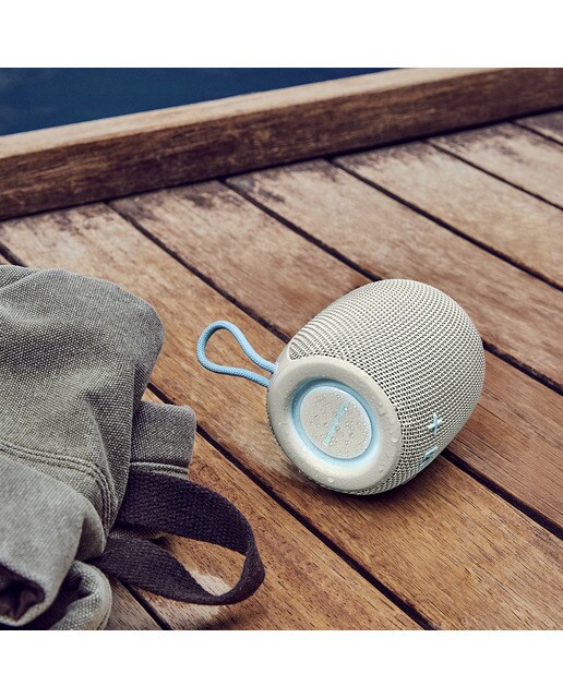 Altavoz portátil Energy Sistem Sunrise, Bluetooth 5.3, 18 horas de batería, IPX6, True Wireless, Plástico 100% reciclado y Luces LED - Blanco / Azul Blanco / Azul-7
