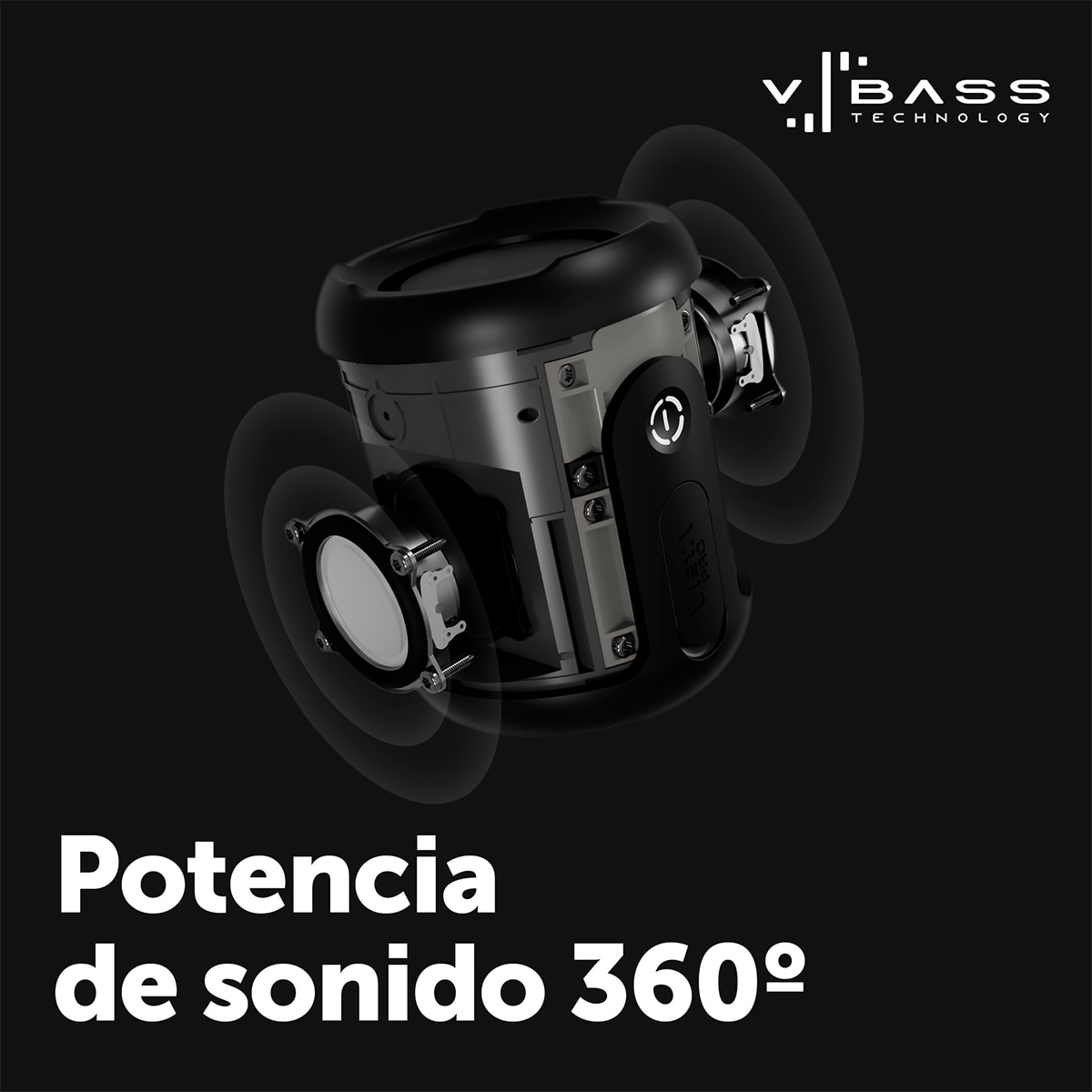Altavoz portátil Vieta Pro Easy 4, Bluetooth, resistente al agua, autonomía hasta 13 h Negro-5