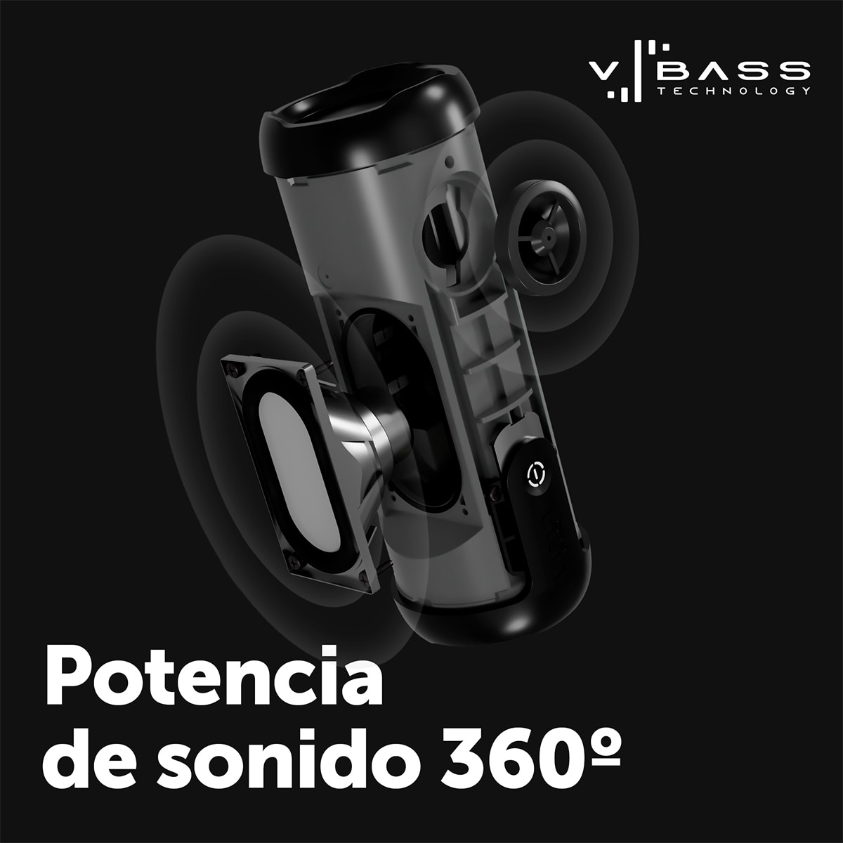 Altavoz portátil Vieta Pro Goody 4, Bluetooth, resistente al agua, autonomía hasta 12 h - Negro Negro-5