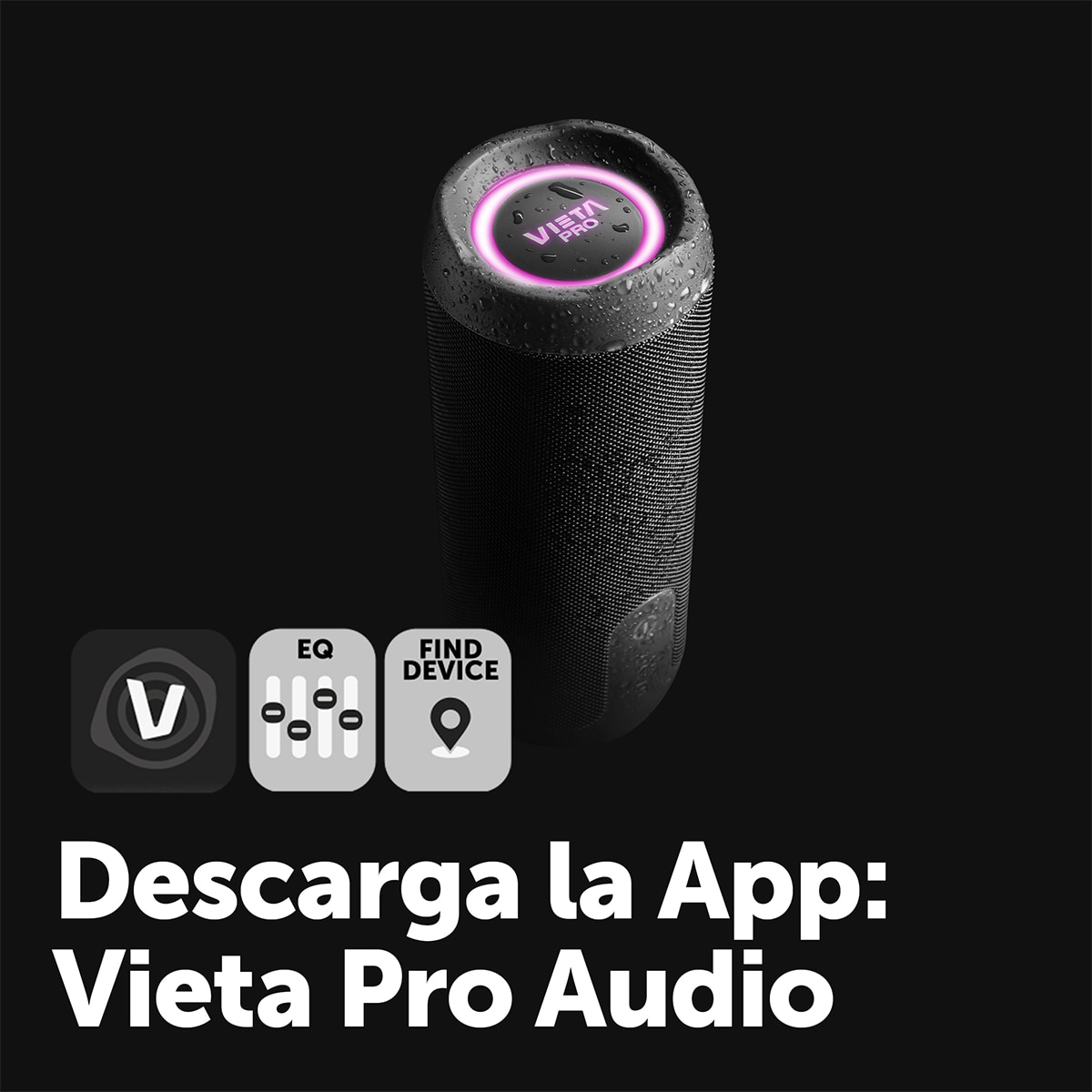 Altavoz portátil Vieta Pro Goody 4, Bluetooth, resistente al agua, autonomía hasta 12 h - Negro Negro-6
