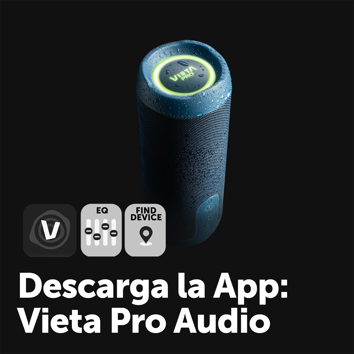 Altavoz portátil Vieta Pro Goody 4, Bluetooth, resistente al agua, autonomía hasta 12 h Azul-6