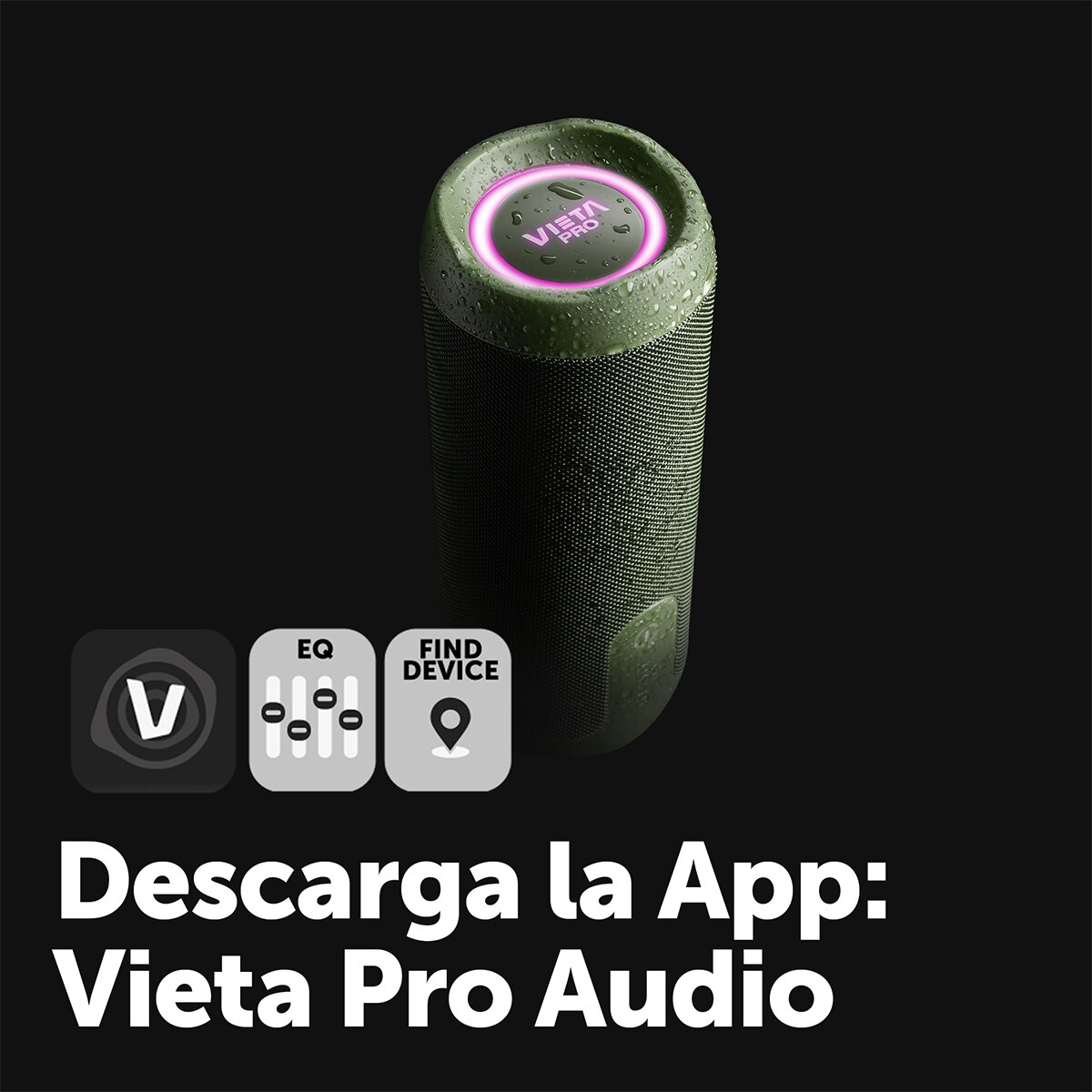 Altavoz portátil Vieta Pro Goody 4, Bluetooth, resistente al agua, autonomía hasta 12 h - Verde Verde-6