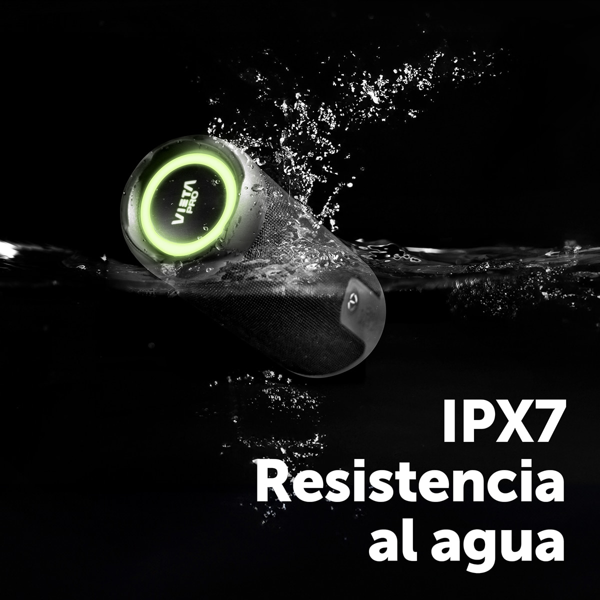 Imagen 3 de Altavoz portátil Vieta Pro Upper 4, Bluetooth, resistente al agua, hasta 13 horas de autonomía - Negro Negro