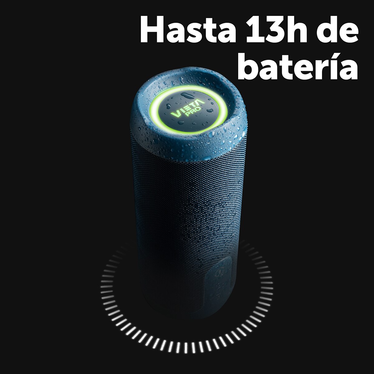 Imagen 4 de Altavoz portátil Vieta Pro Upper 4, Bluetooth, resistente al agua, hasta 13 horas de autonomía - Azul Azul