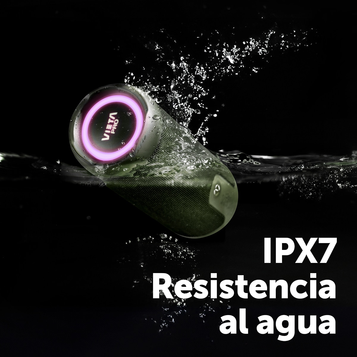 Altavoz portátil Vieta Pro Upper 4, Bluetooth, resistente al agua, hasta 13 horas de autonomía Verde-3