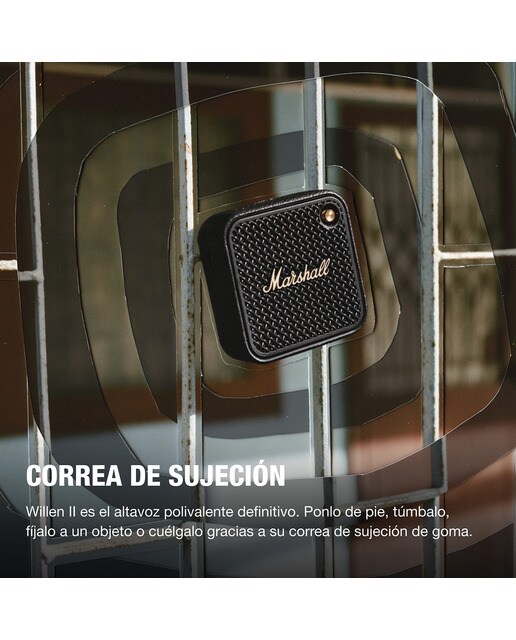 Altavoz portátil Marshall Willen II Black & Brass Negro-7