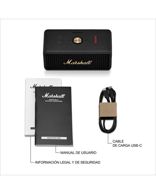 Altavoz portátil Marshall Emberton III, Bluetooth Negro-9