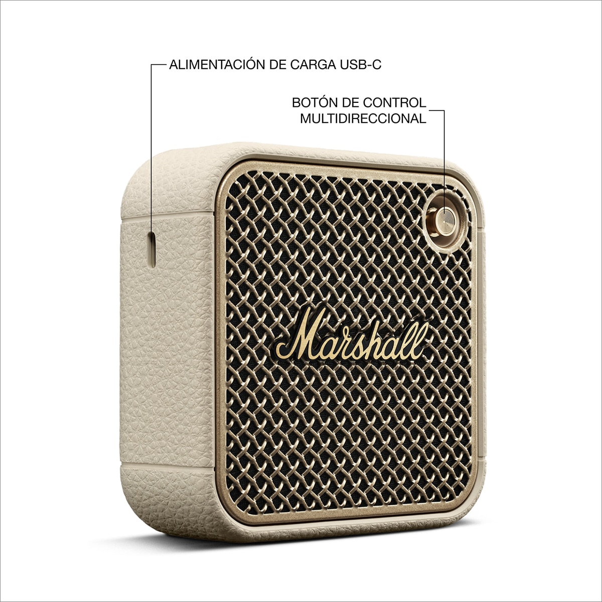 Altavoz portátil Marshall Willen II Cream Crema-7