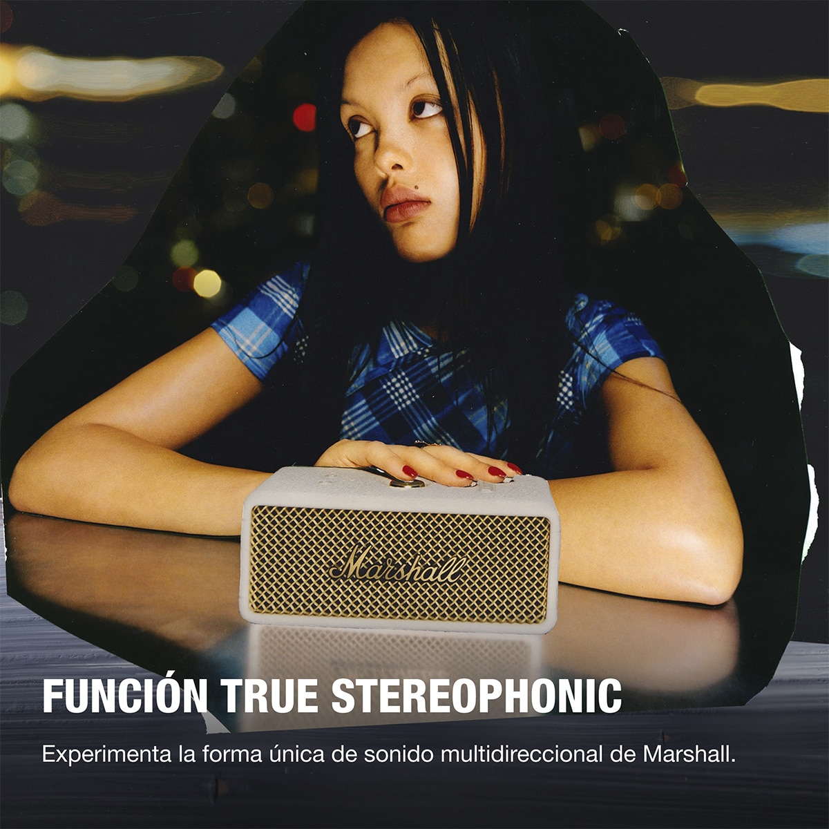Altavoz portátil Marshall Emberton III Cream Crema-3