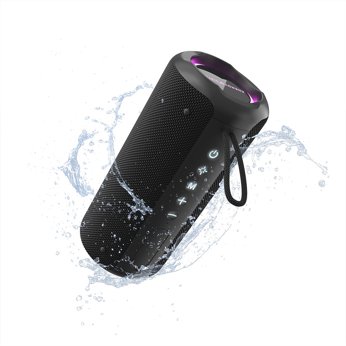 Altavoz portátil Energy Sistem TempoRave Bluetooth 5.3, TWS, 12h de autonomía, IPX6, Radio FM, Luces LED Negro-4