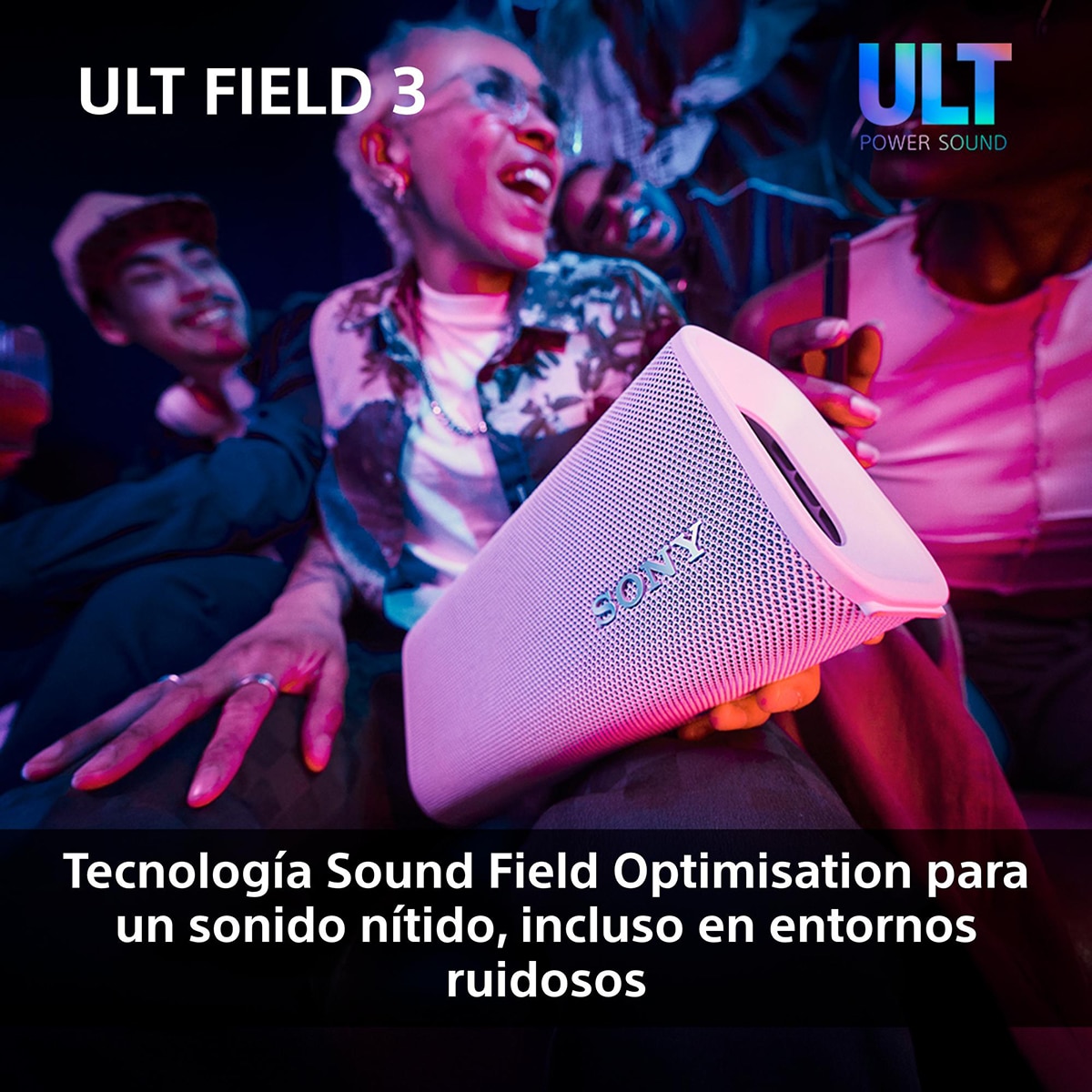 Altavoz portátil Sony ULT FIELD 3 con ULT POWER SOUND, IP 67, resistente al agua, polvo y golpes, 24 horas de batería, correa desmontable - Verde Verde-8