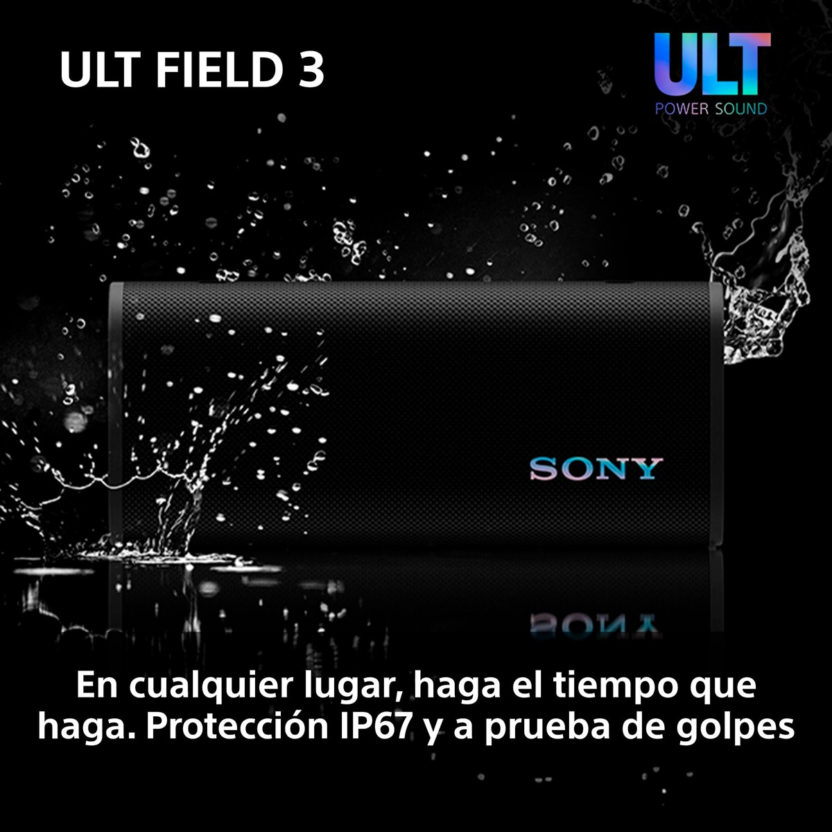 Altavoz portátil Sony ULT FIELD 3 con ULT POWER SOUND, IP 67, resistente al agua, polvo y golpes, 24 horas de batería, correa desmontable - Blanco Blanco-8