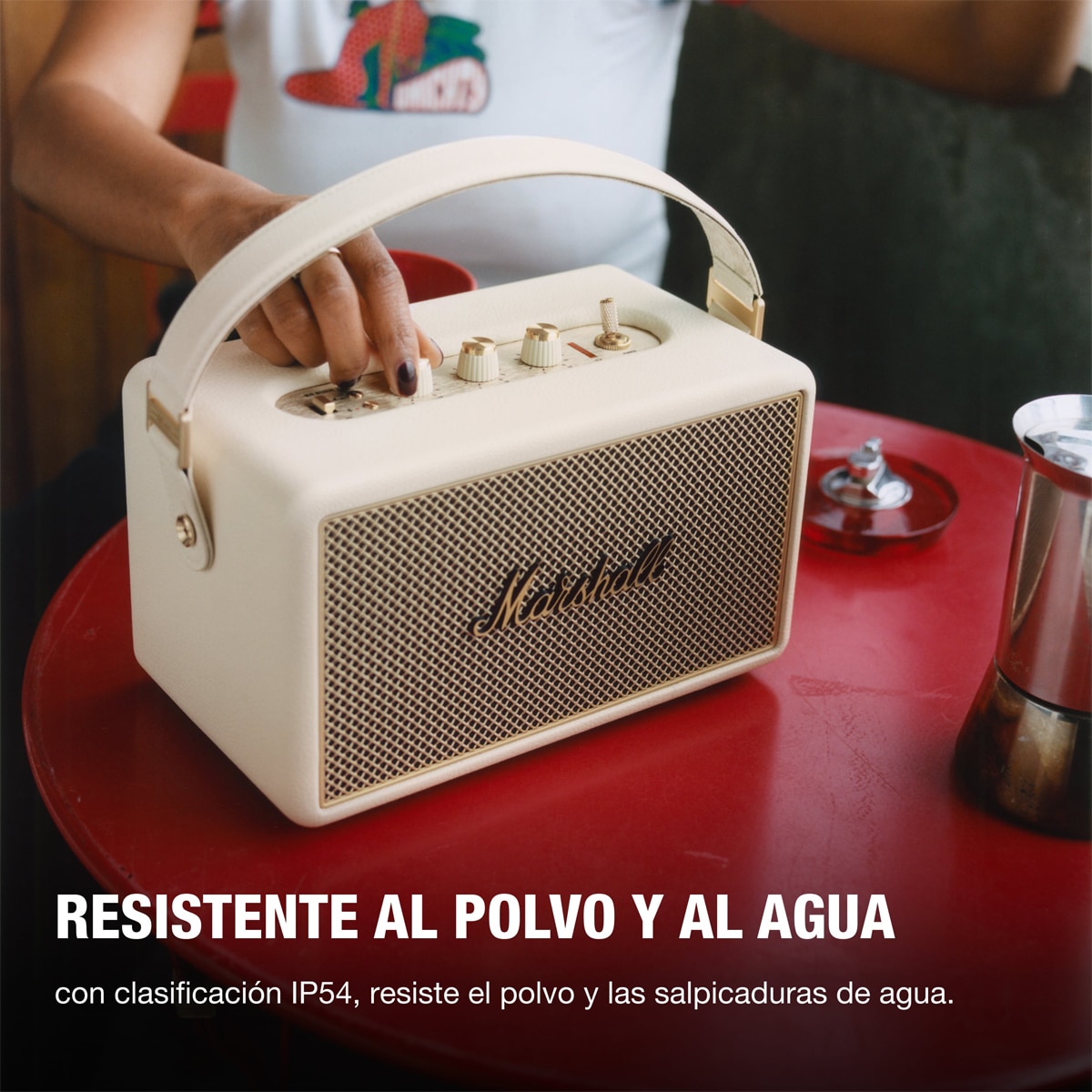 Altavoz portátil Marshall Kilburn III, Bluetooth Crema-4