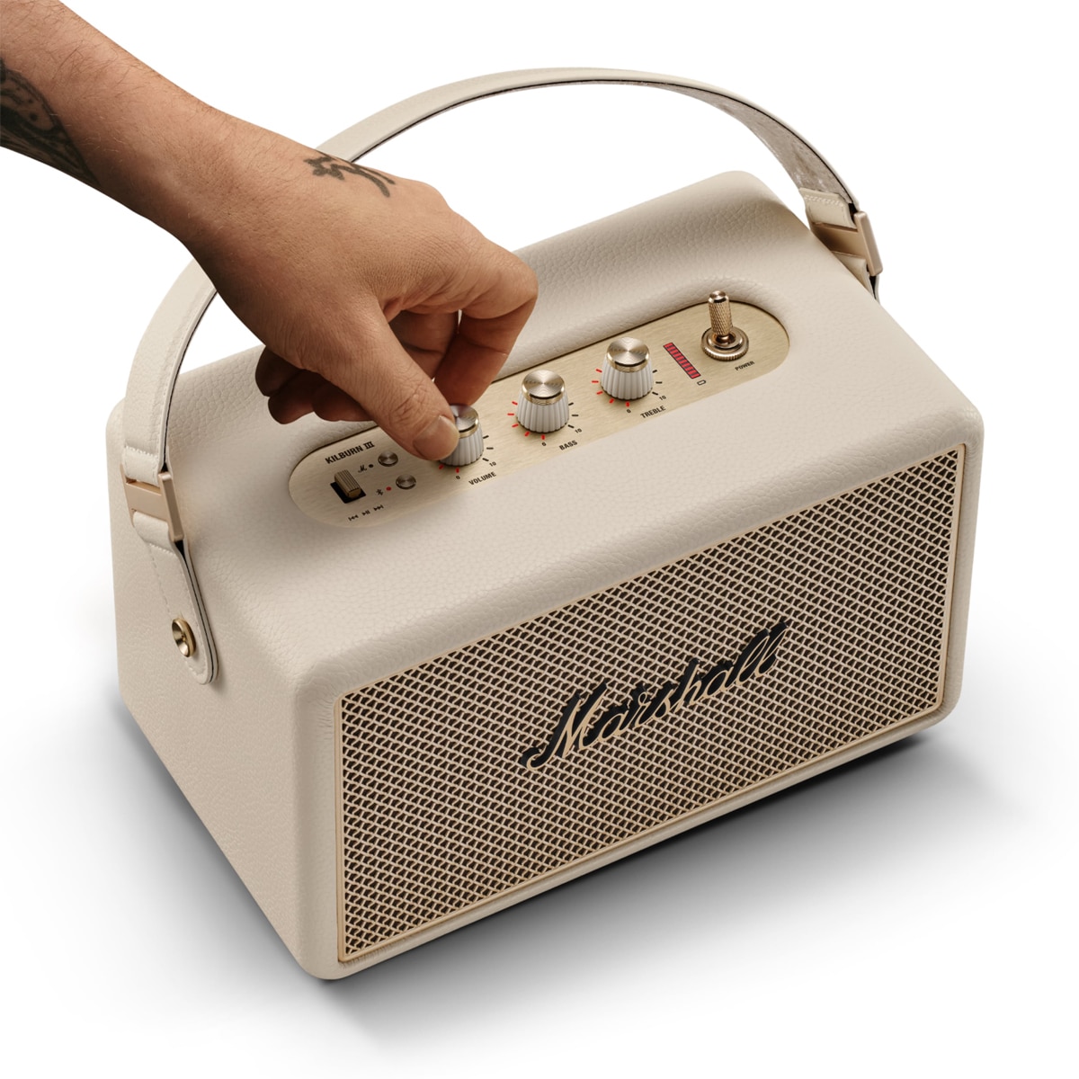 Altavoz portátil Marshall Kilburn III, Bluetooth Crema-7