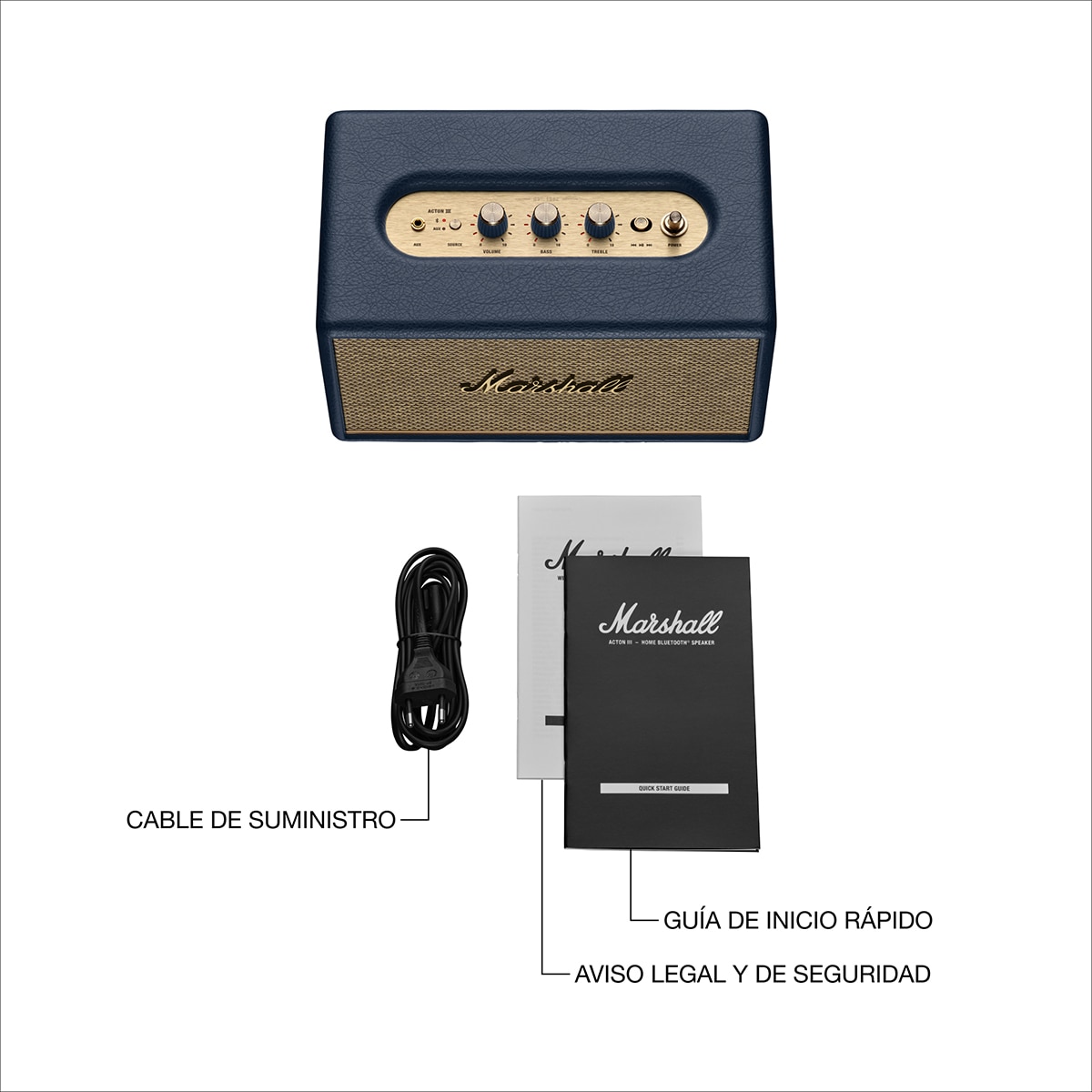 Imagen 8 de Altavoz Marshall Acton III Bluetooth - Azul Medianoche Azul Medianoche