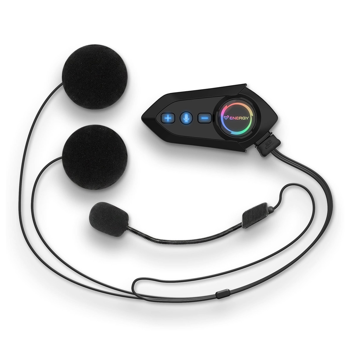 Intercomunicador para casco de moto ENERGY SISTEM Ride Intercom Bluetooth 5.4 - Negro Negro-4