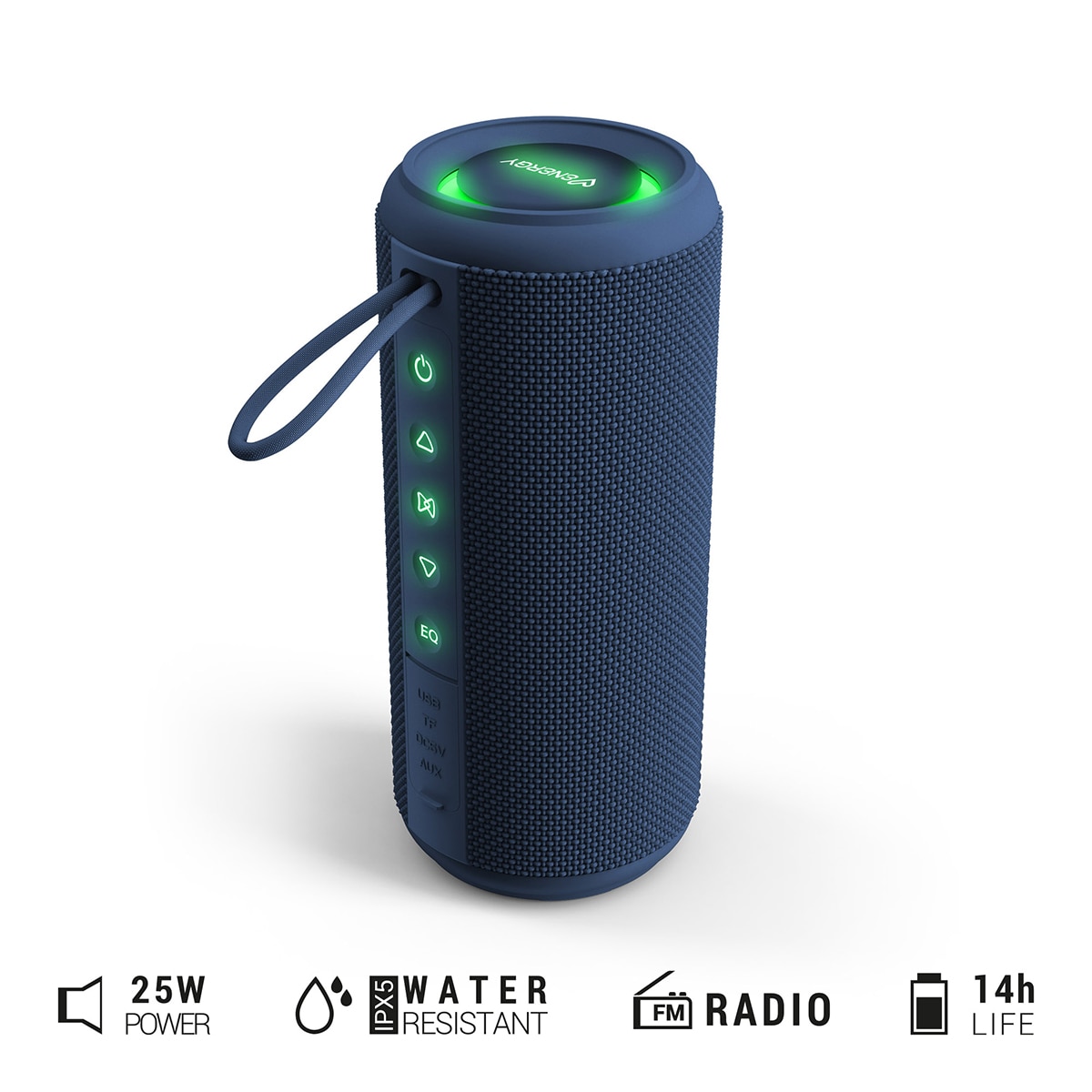 Imagen 8 de Altavoz portátil ENERGY SISTEM Sunset, Manos Libres y Asistente de Voz - Azul marino Azul marino