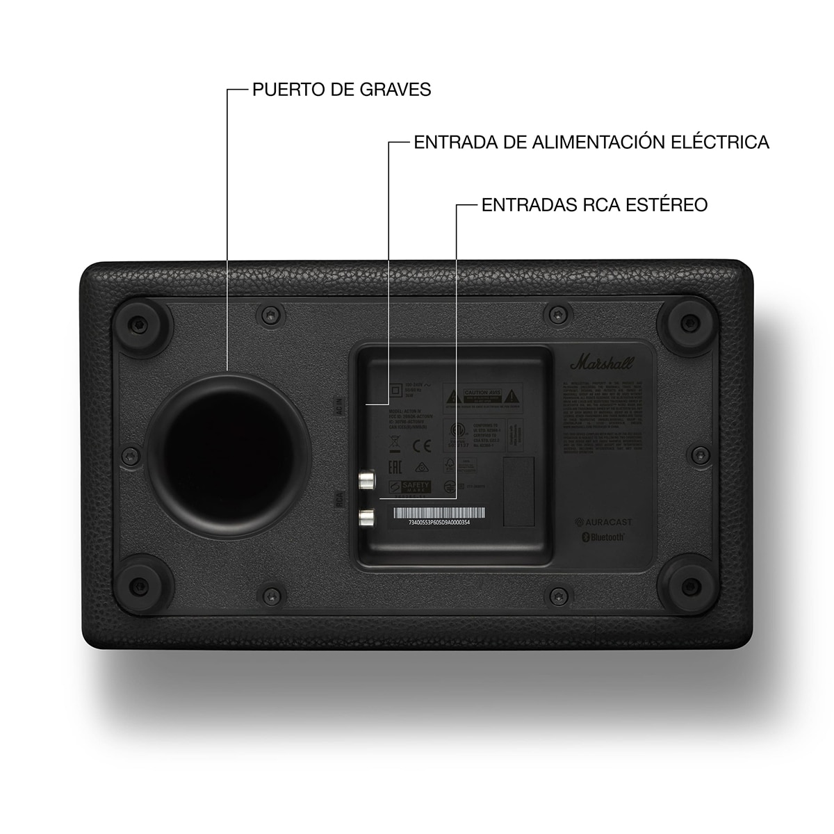 Coluna Marshall Acton IV Bluetooth 5.3 Preto-8