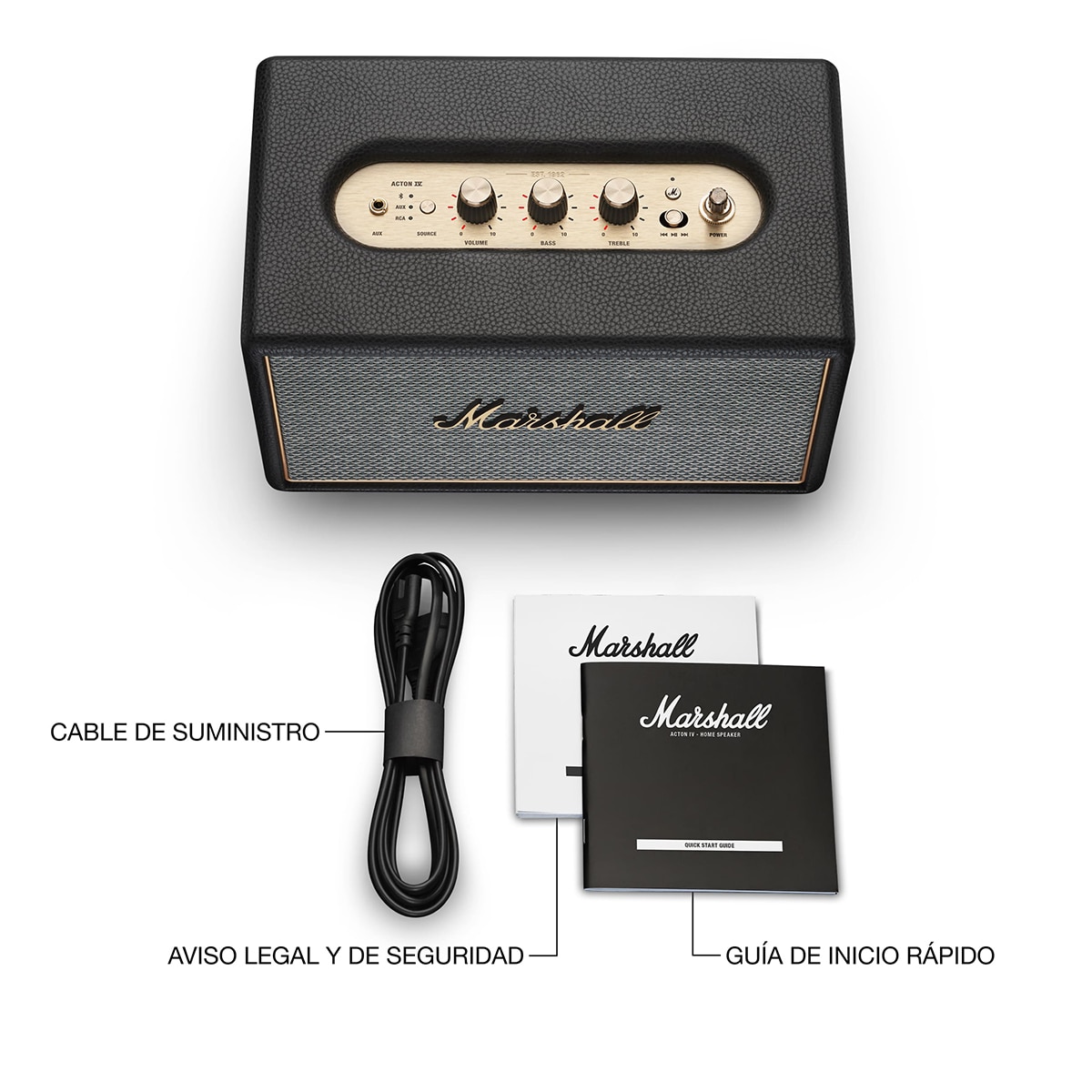 Coluna Marshall Acton IV Bluetooth 5.3 Preto-10