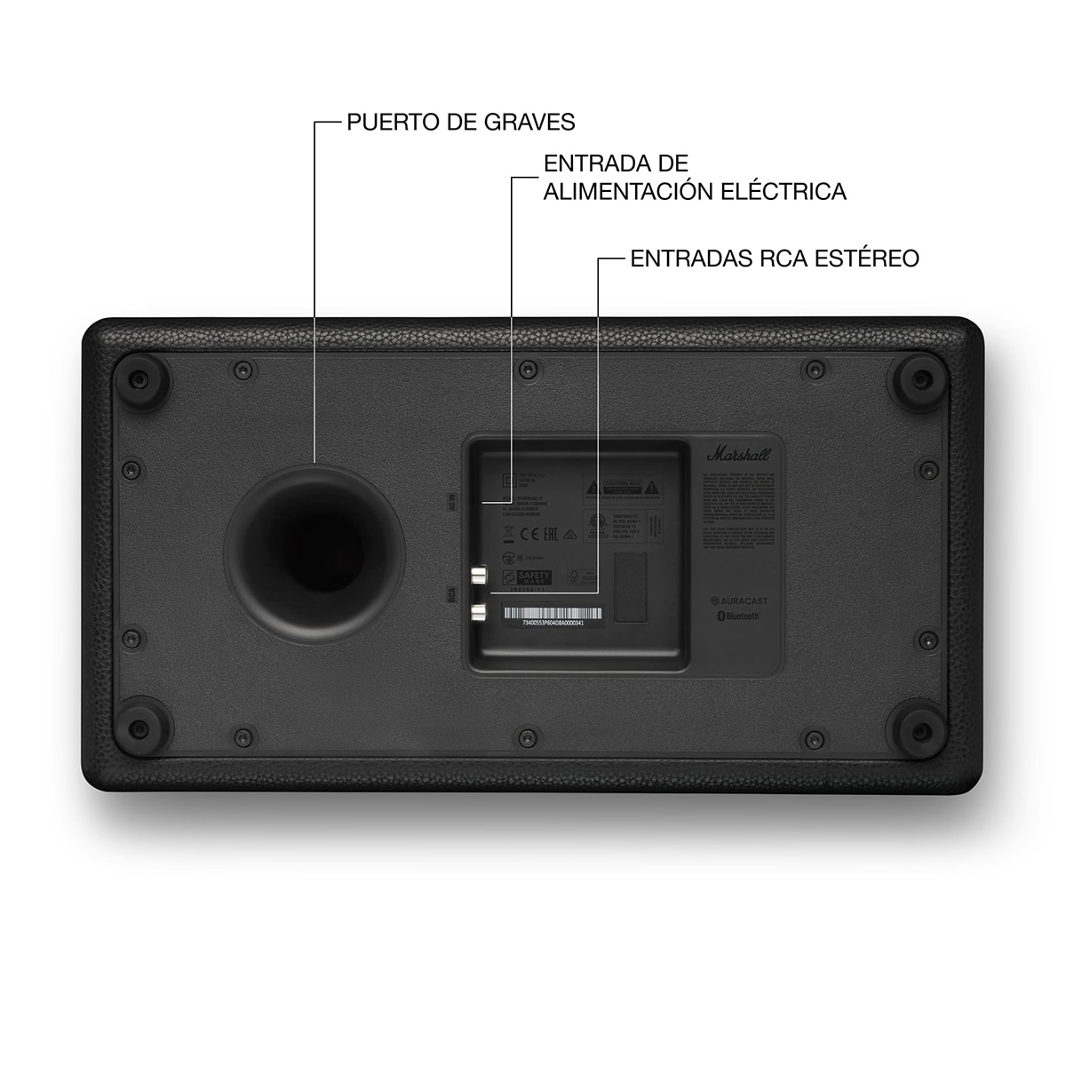 Coluna Marshall Acton IV Bluetooth 5.3 Preto-8