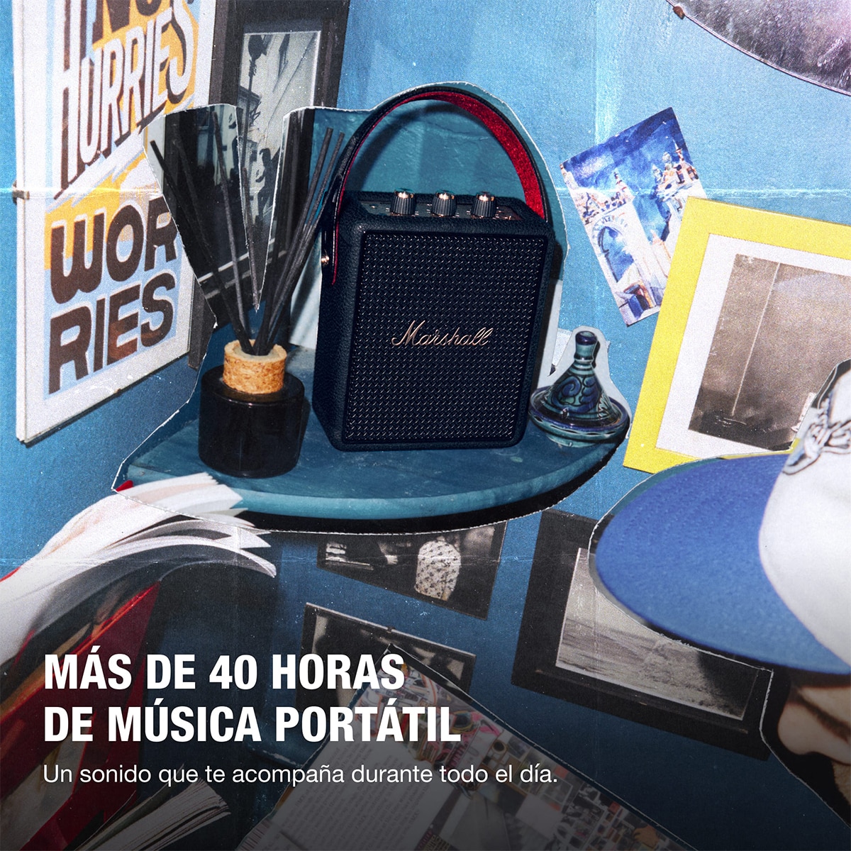 Imagen 2 de Altavoz portátil Marshall Stockwell III Bluetooth - Negro Negro