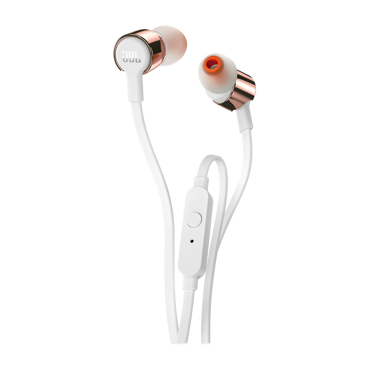 Auriculares de botón JBL T210 Oro con micrófono Oro-1